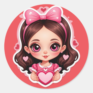 Pegatina Redonda Game Over? Never Love