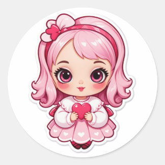 Pegatina Redonda Game Over? Never Love