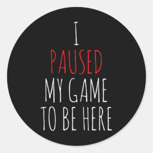 Pegatina Redonda Gamer Funny Gaming Gift Tee Streamer