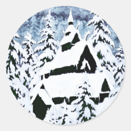 Pegatina Redonda gamle-kirke-den (1)