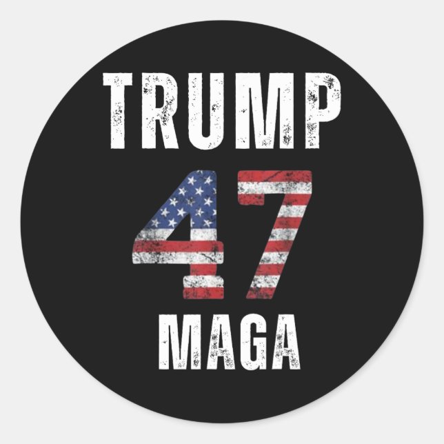 Pegatina Redonda Ganamos El Día De Inauguración 2025 47º Presidente (Anverso)