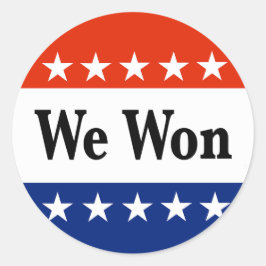 Pegatina Redonda Ganamos Elecciones 2026