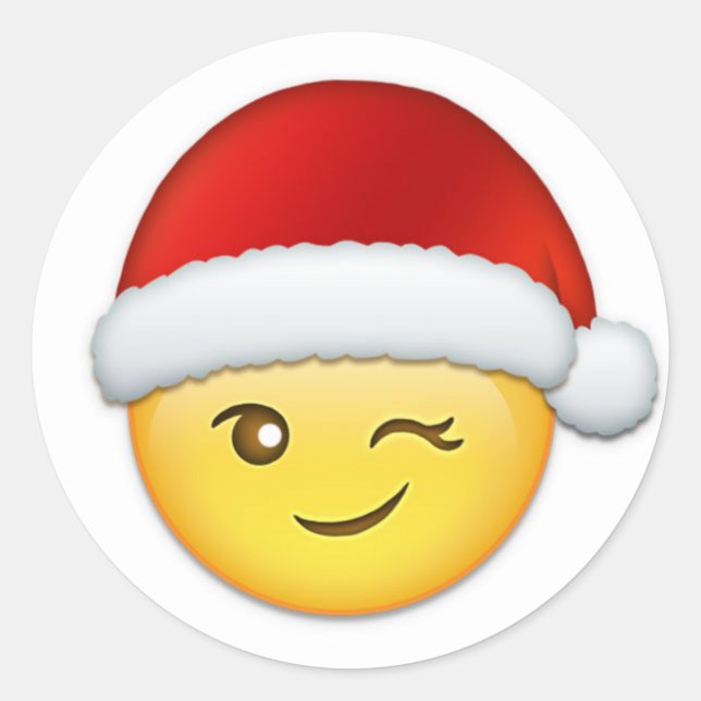 PEGATINA REDONDA **GANANTE SANTA*** NAVIDAD (Anverso)