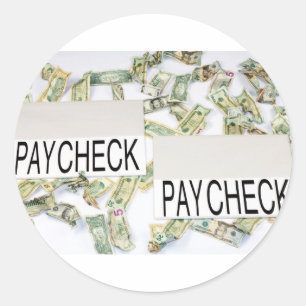 Pegatina Redonda Ganar a pagar