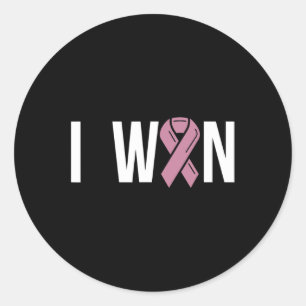Pegatina Redonda Gané el Día Mundial del Cáncer