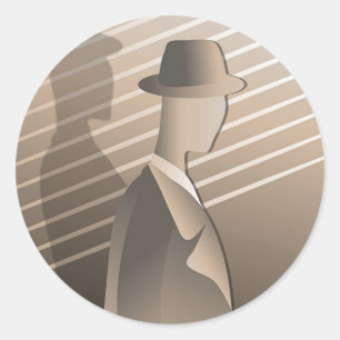 Pegatina Redonda Gangster