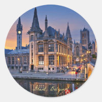 Gante, Bélgica bajo el sol