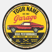 Garaje Fastback Red Classic para coches personaliz