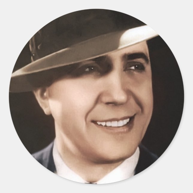 Pegatina Redonda Gardel (Anverso)