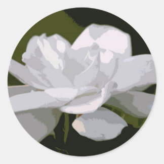 Pegatina Redonda Gardenia Elegance