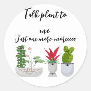 Pegatina Redonda Gardening Lover Fashion