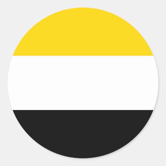 Pegatina Redonda Garifuna Bandera étnica Arawakan (Anverso)