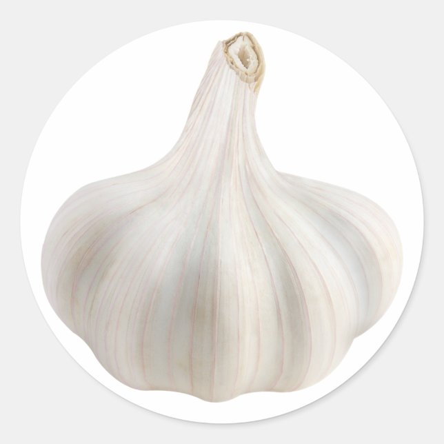 Pegatina Redonda Garlic (Anverso)