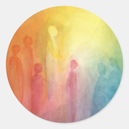 Pegatina Redonda Gathering in the light 