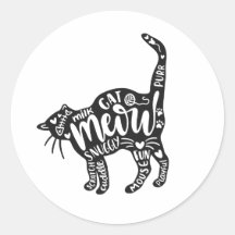 Gato con palabras dentro