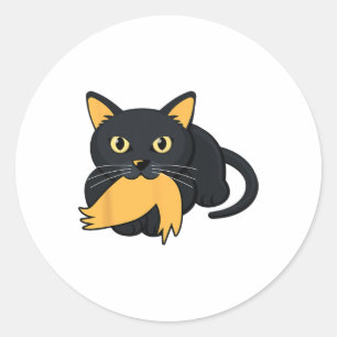 Pegatina Redonda Gato Damas Para Kamala Harris Donald Trump 2024 Sa