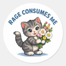 Gato Divertido de Ira Me Consume
