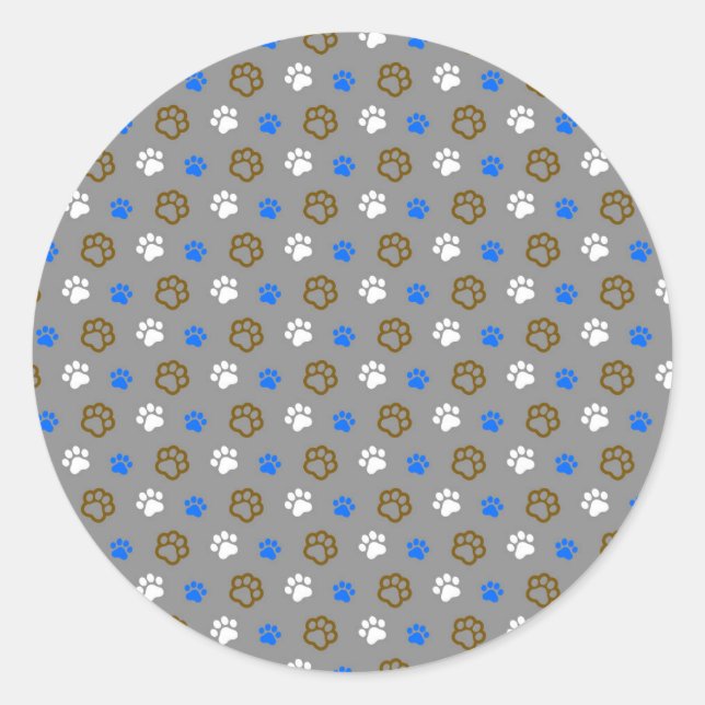 Pegatina Redonda Gato encantador (Anverso)