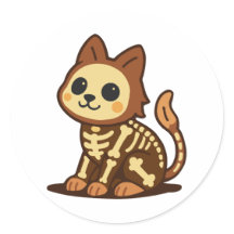 Gato Esqueleto Espeluznante