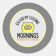 Gato gracioso amarillo sarcástico | Zazzle