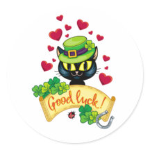 ¡Gato irlandés afortunado!