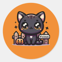 Gato malvado de gatito de Halloween Kitten
