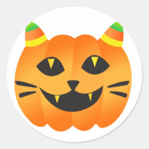 Gato-o'-Lantern de Halloween