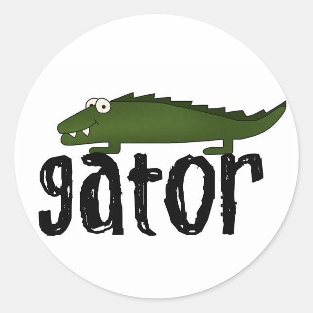 Pegatina Redonda Gator (Anverso)