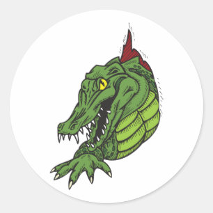Pegatina Redonda Gator de lucha