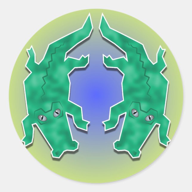 Pegatina Redonda Gators (Anverso)