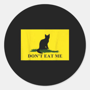 Pegatina Redonda Gatos No Me Coman Para Trump 2024 