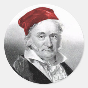 Pegatina Redonda Gauss