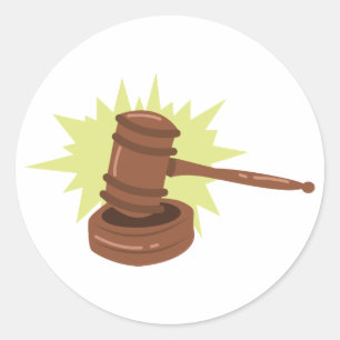 Pegatina Redonda Gavel