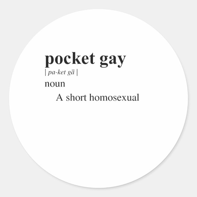 PEGATINA REDONDA GAY DE BOLILLO (Anverso)
