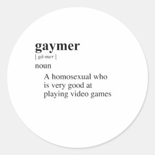 PEGATINA REDONDA GAYMER