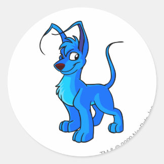 Pegatina Redonda Gelert Blue