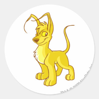 Pegatina Redonda Gelert Gold