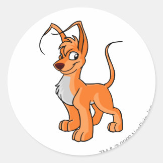 Pegatina Redonda Gelert Naranja