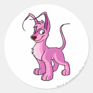 Pegatina Redonda Gelert Pink