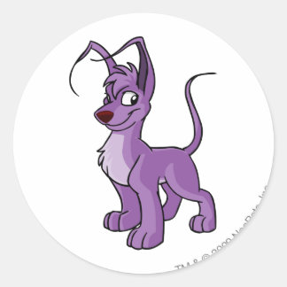 Pegatina Redonda Gelert Purple