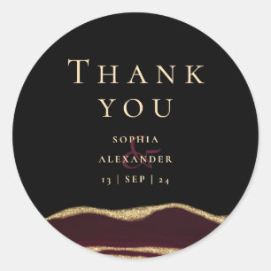 Pegatina Redonda Gemela de Borgoña