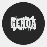 Génova Italia City Skyline Cityscape Funny Gift