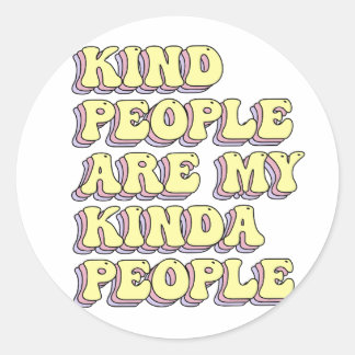 Pegatina Redonda Gente Amable Es Mi Gente Más O Menos