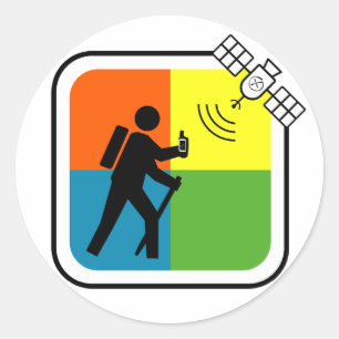 Pegatina Redonda GeoCacher