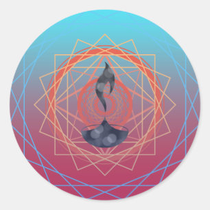 Pegatina Redonda geografía diwali greetings diya