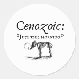 Pegatina Redonda Geólogo