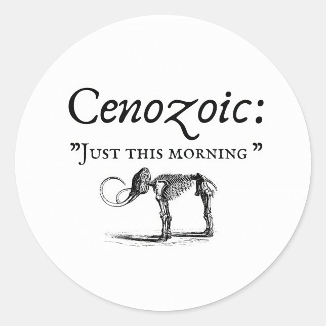 Pegatina Redonda Geólogo (Anverso)