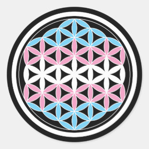 Pegatina Redonda geometría tranSagrada