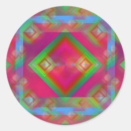 Pegatina Redonda Geométrico