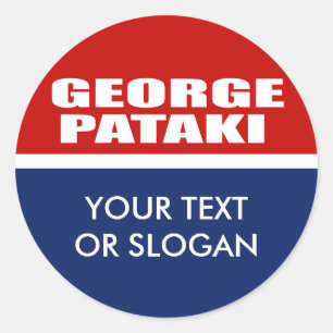 PEGATINA REDONDA GEORGE PATAKI PARA EL SENADO